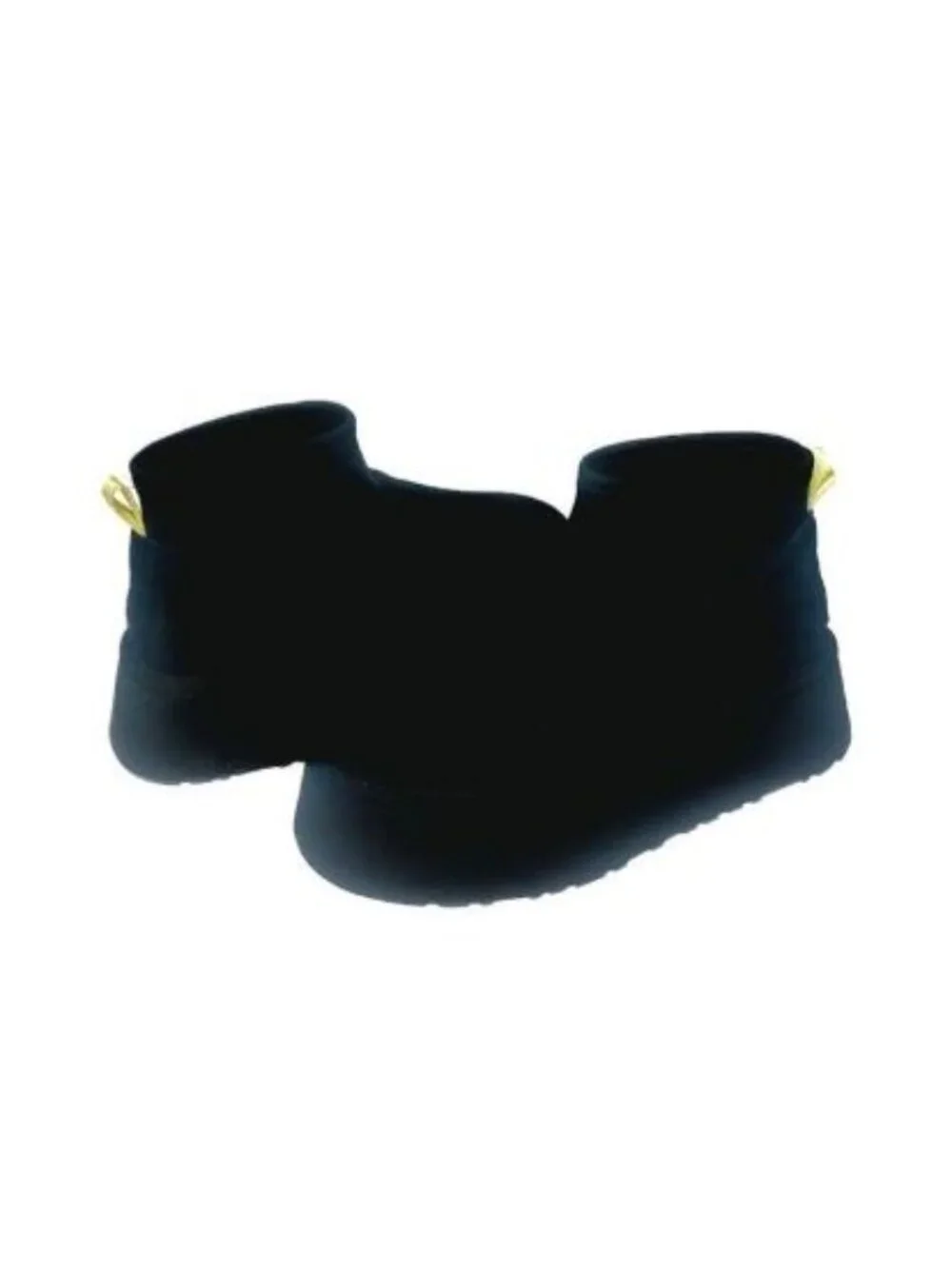 UGG Classic Mini Dipper Platform Suede Leather Boots Womens Size 7 EU 38 Black